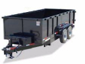 16ft Black Bumper Pull TA Dump Trailer