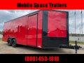 8.5X20 Red 7K Blackout Semi-Screwless Carhauler Enclosed Cargo Trailer