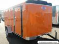 12ft  Orange Cargo Trailer With Double Doors