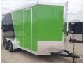 2-Tone Black and Green 16ft Cargo Trailer