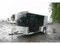 BLACK AND WHITE TWO TONE 12FT CARGO TRAILER