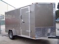PEWTER 12FT SINGLE AXLE CARGO TRAILER WITH RAMP
