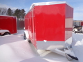 RED 20FT ENCLOSED CARGO TRAILER WITH V-NOSE