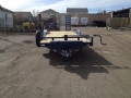 24ft Black Equipment Trailer w/Stand Up Ramps