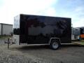 6x12 Ramp door Black Enclosed Cargo Trailer 