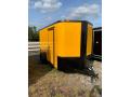 YELLOW CARGO TRAILER 12FT W/BLACK TRIM