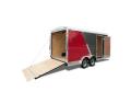 CHARCOAL/RED 16FT ENCLOSED CARGO  TRAILER