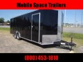 8.5x24 14k Black Carhauler w/ ramp door Enclosed Cargo