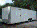 White 28ft Car Hauler Loaded with Options