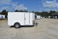 5x8 White Quality Cargo V-nose Cargo Trailer