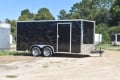 Black 7x14 V-nose Quality Cargo Trailer