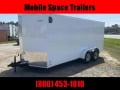  Trailer 7x16 6 3 white W Ramp Door Enclosed Cargo screwless Trailer 