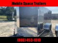  Trailer 7x16 7' Black W Ramp Door Enclosed Cargo screwlessTrailer