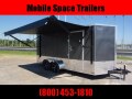 Covered Wagon Trailers 7x16 Finished AC Elec PKGramp door Enclosed Cargo Trailer
