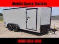 Covered Wagon Trailers 7X16 Silver Blackout Enclosed Cargo Trailer