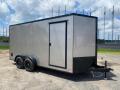 Covered Wagon Trailers 7X16 Silver Blackout Enclosed Cargo Trailer