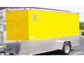 Yellow V-Nose 12ft SA Motorcycle Trailer