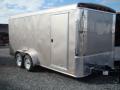 16ft Flat Front Pewter Cargo Trailer