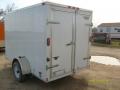 10FT V-Nose White Double Door Enclosed