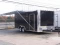 BLACK 20FT ENCLOSED TRAILER LOADED-AWNING, TOP DECK AND MUCH MORE
