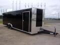 8.5x24 10k Black Carhauler w/ ramp door Enclosed Cargo
