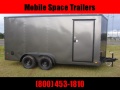 Covered Wagon Trailers 7X16 Charcoal Blackout Enclosed Cargo Trailer