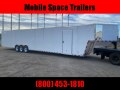 Rock Solid Cargo 8.5X50 White Gooseneck Carhauler w/ Floor E-Trac Enclosed Cargo Trailer