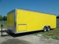 YELLOW 24FT ENCLOSED TRAILER WITH FINISHED INTERIOR