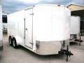 16ft V-Nose Enclosed Cargo Trailer with Rear Ramp