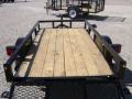 8FT UTILITY TRAILER WITH WOOD DECK-BLACK