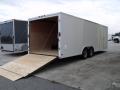 CARGO TRAILER 24FT WHITE W/FLAT FRONT