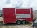 16ft Checkerboard Flooring Concession Trailer