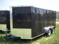 2024 BLACK 7X16 TANDEM AXLE CARGO TRAILER