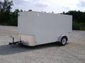 12FT ENCLOSED WHITE WITH WHITE WHEELS