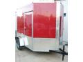 8FT RED CONCESSION TRAILER W/ ONE WINDOW