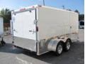 14FT CARGO TRAILER WHITE W/FLAT FRONT