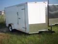 White 2024 7 X 12 Single Axle Cargo Trailer (Brakes)