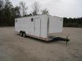 24FT LOADED CAR HAULER WITH CABINETS 