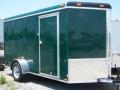 12FT S.A. GREEN CARGO TRAILER ROUND TOP