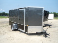 12FT TWO TONED GREY/BLACK CARGO TRAILER