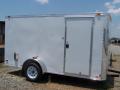 WHITE 12FT S.A. FLAT NOSE CARGO TRAILER
