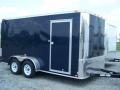 14FT T.A. BLUE CARGO TRAILER WITH FLAT FRONT