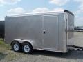 SILVER 14FT T.A. ENCLOSED CARGO TRAILER