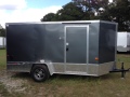 Charcoal 12ft Single Axle Cargo Enclosed