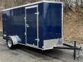 Blue 12ft Cargo Trailer w/6.6 Interior