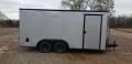 Covered Wagon Trailers 8.5x16 Silver ramp door Enclosed Cargo Trailer