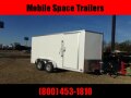  Trailer 7x14  White W/ Ramp Door Enclosed Cargo screwlessTrailer