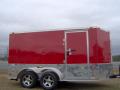 7x12 enclsoed cargo trailer red motorcycle trailer