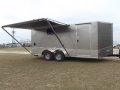 16FT PEWTER ENCLOSED TRAILER W/3500LB AXLES