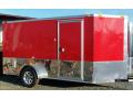 6x12 red enclosed cargo motorcycle trailer mp